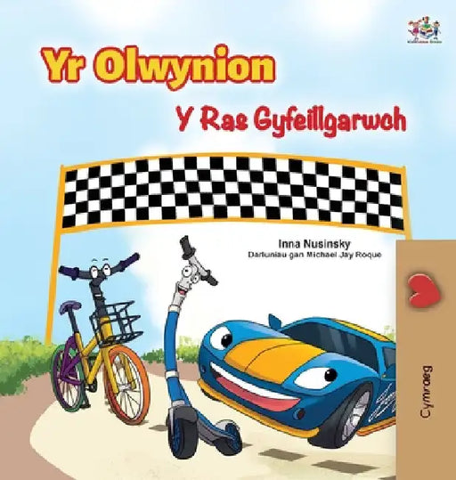 The Wheels The Friendship Race (Welsh Book for Kids) by Inna Nusinsky