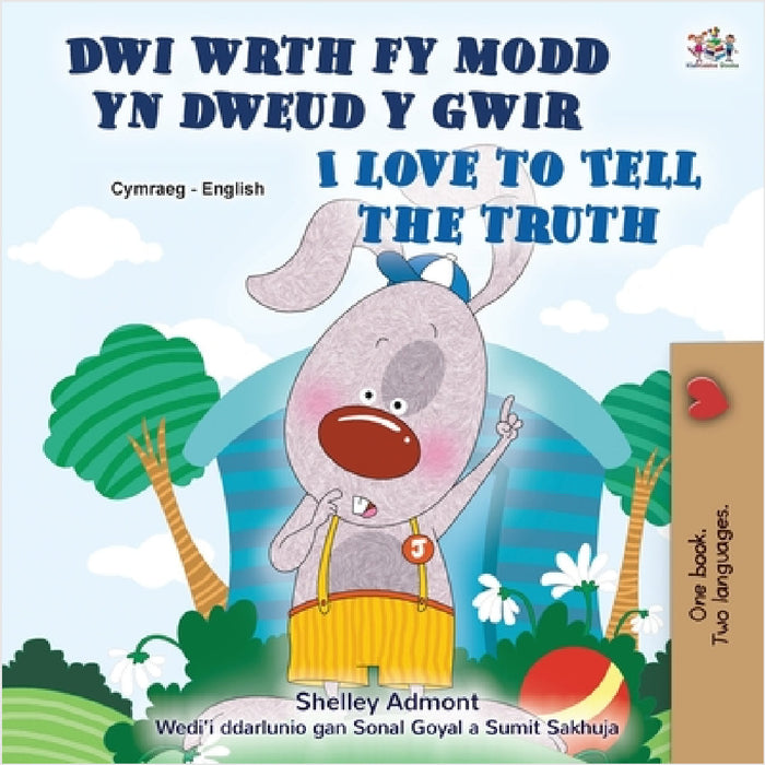 I Love to Tell the Truth (Welsh English Bilingual Children's Book) by Kidkiddos Books
