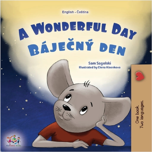 A Wonderful Day (English Czech Bilingual Children's Book) by Sam Sagolski, Kidkiddos Books