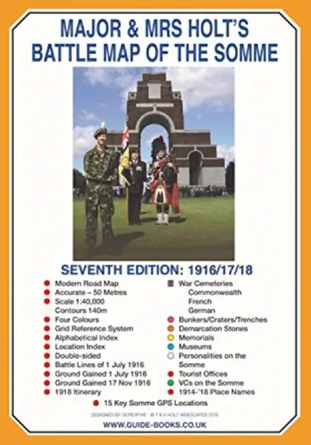 Major & Mrs Holt's Battle Map of the Somme by Tonie Holt