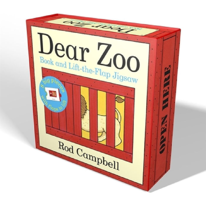 Dear Zoo Book and Lift-the-Flap Jigsaw Puzzle by Rod Campbell