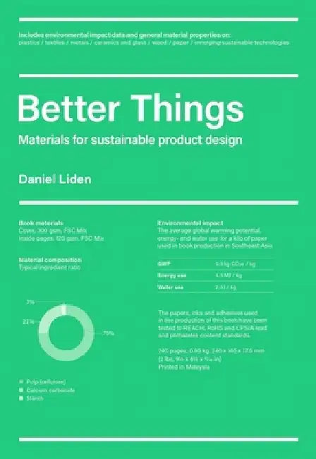 Better Things: Materials for Sustainable Product Design by Daniel Liden