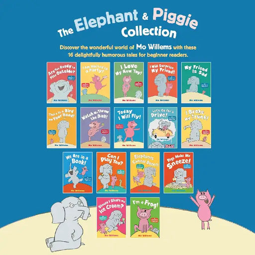 Elephant & Piggie 16 Books by Mo Willems