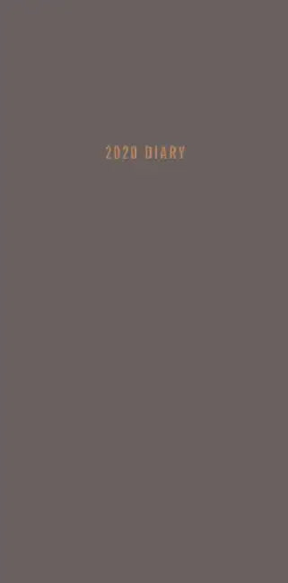 Charcoal Slim Diary 2020 by Fournaise-P