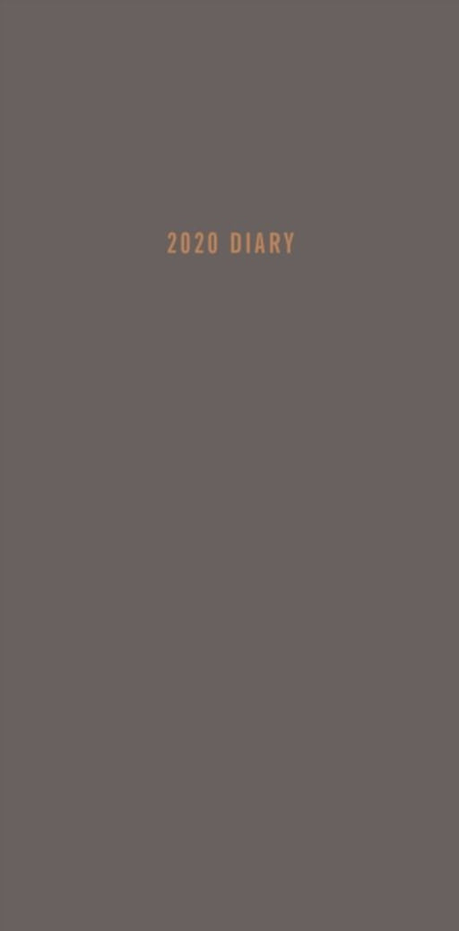 Charcoal Slim Diary 2020 by Fournaise-P