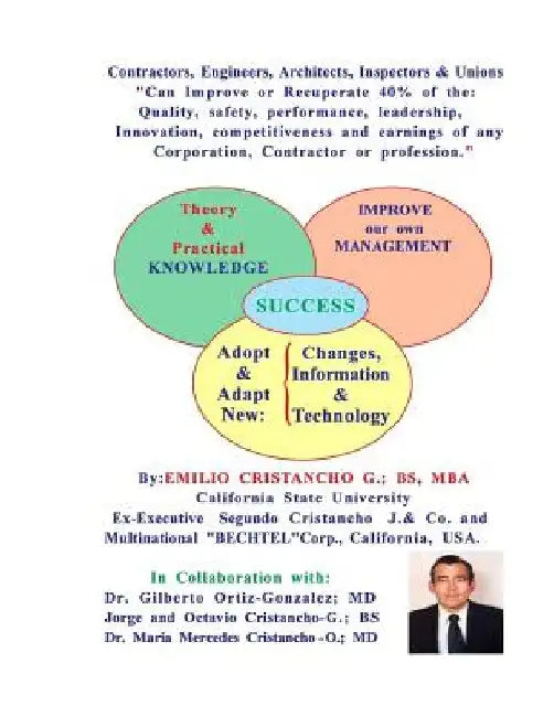 CONTRACTORS, ENGINEERS, ARCHITECTS, INSPECTORS & UNIONS Can Improve or Recupera: CONTRACTORS, ENGINEERS, ARCHITECTS, INSPECTORS & UNIONS Can Improve o by Gilberto Ortiz-Gonzalez