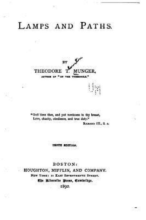 Lamps and Paths by Theodore Thornton Munger