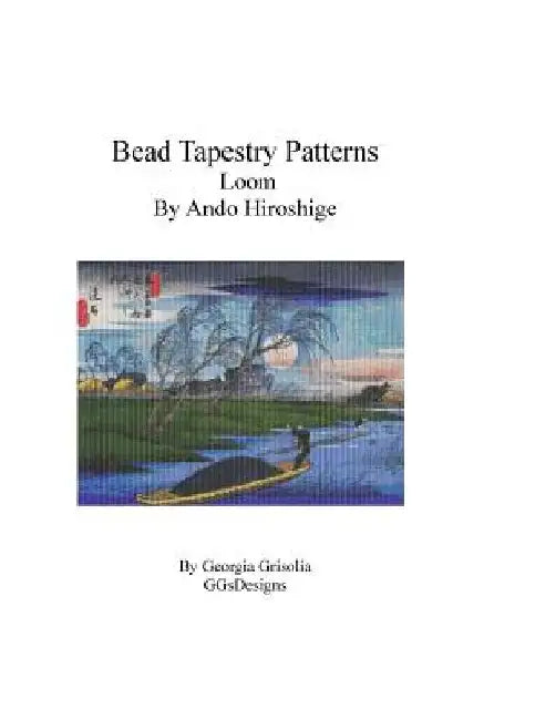 Bead Tapestry Patterns Loom By Ando Hiroshige by Georgia Grisolia