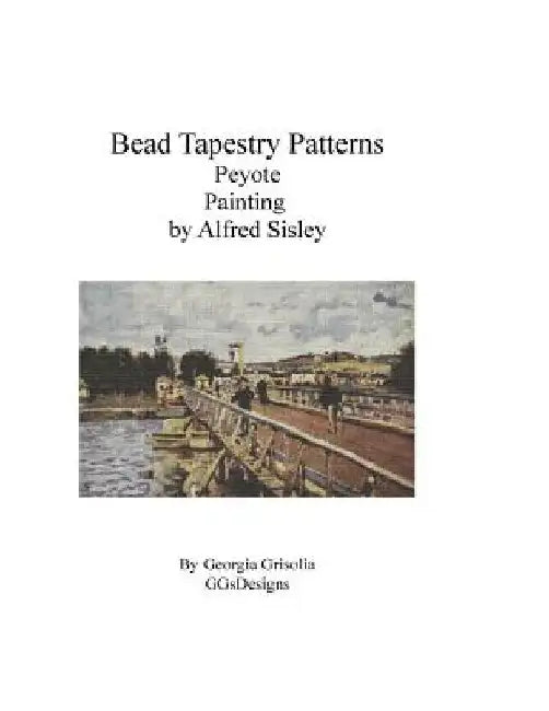 Bead Tapestry Patterns Peyote Painting by Alfred Sisley by Georgia Grisolia