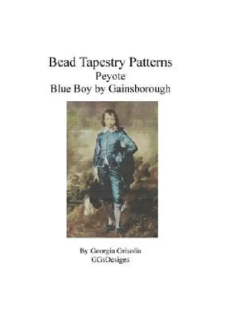 Bead Tapestry Patterns Peyote Blue Boy by Gainsborough by Georgia Grisolia