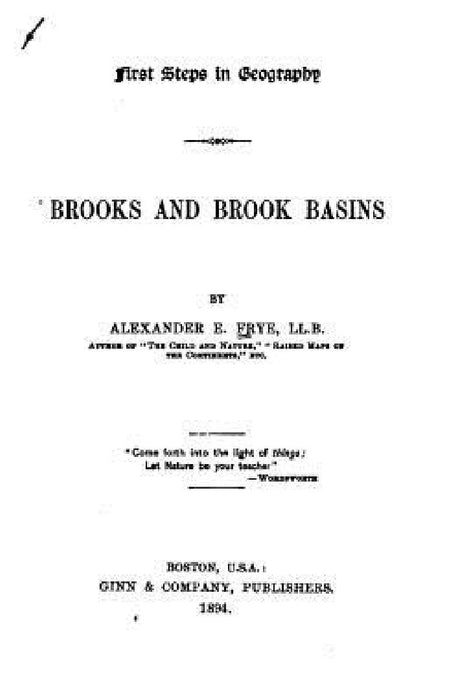 Brooks and Brook Basins by Alex E. Frye