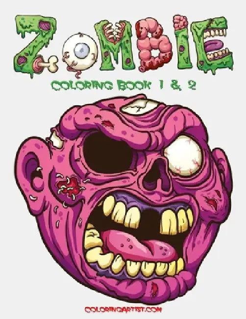 Zombie Coloring Book 1 & 2 by Nick Snels