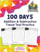 100 Days of Addition and Subtraction Timed Test Practice (0-20): with Sports Facts for Kids in Grades K-2 by Acadiva