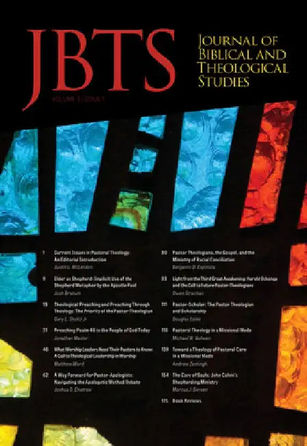 Journal of Biblical and Theological Studies, Issue 3.1 by Daniel S. Diffey