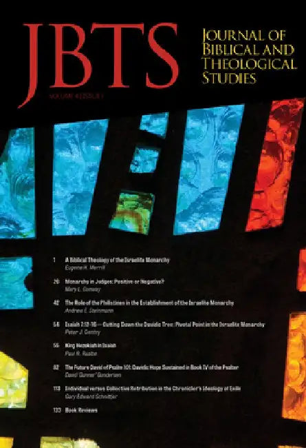 Journal of Biblical and Theological Studies, Issue 4.1 by Daniel S. Diffey