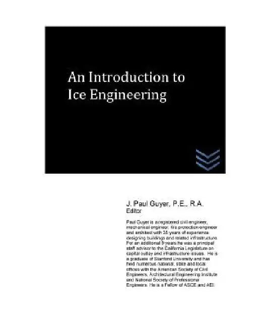 An Introduction to Ice Engineering by J. Paul Guyer