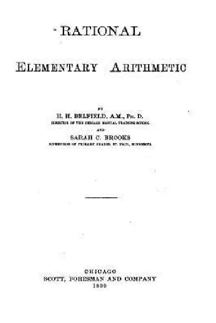 Rational elementary arithmetic by H. H. Belfield