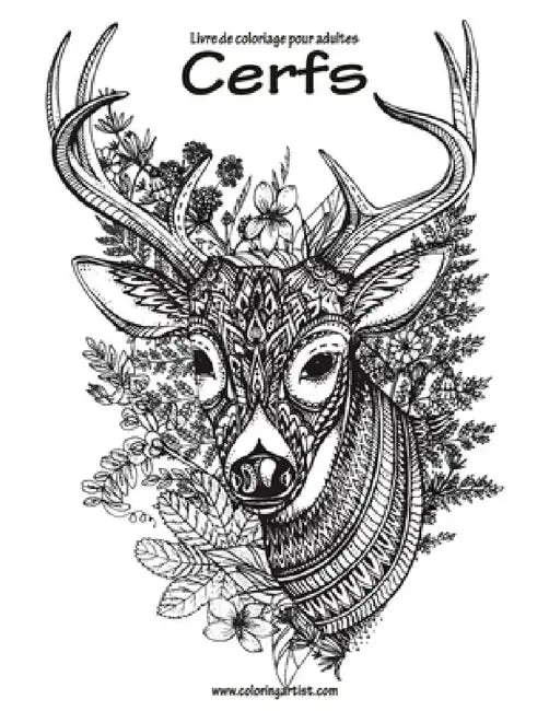 Livre de coloriage pour adultes Cerfs 1 by Nick Snels