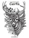 Livre de coloriage pour adultes Cerfs 1 by Nick Snels