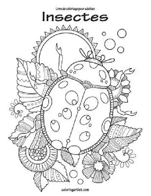 Livre de coloriage pour adultes Insectes 1 by Nick Snels