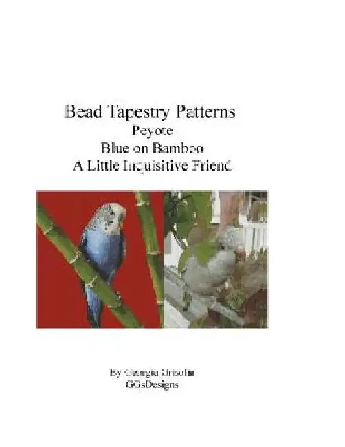 Bead Tapestry Patterns Peyote Blue on Bamboo A Little Inquisitive Friend by Georgia Grisolia