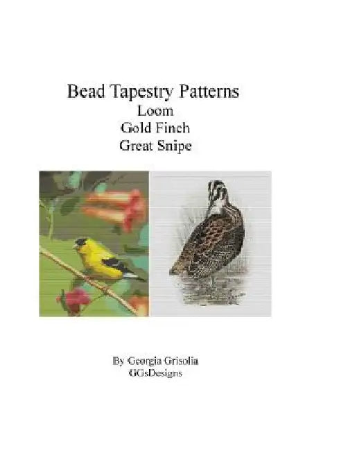 Bead Tapestry Patterns Loom Gold Finch Great Snipe by Georgia Grisolia