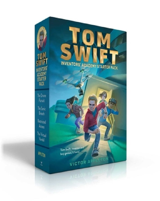 Tom Swift Inventors' Academy Starter Pack (Boxed Set): The Drone Pursuit; The Sonic Breach; Restricted Access; The Virtual Vandal by Victor Appleton