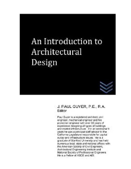 An Introduction to Architectural Design by J. Paul Guyer