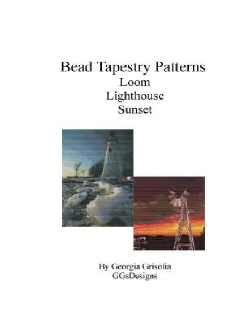 Bead Tapestry Patterns Loom Lighthouse Sunset by Georgia Grisolia