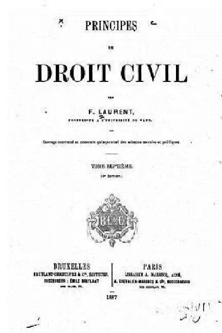 Principes de Droit Civil Français - Tome VII by Laurent, Francois