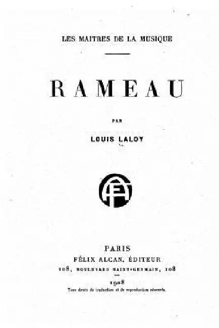 Rameau by Louis Laloy