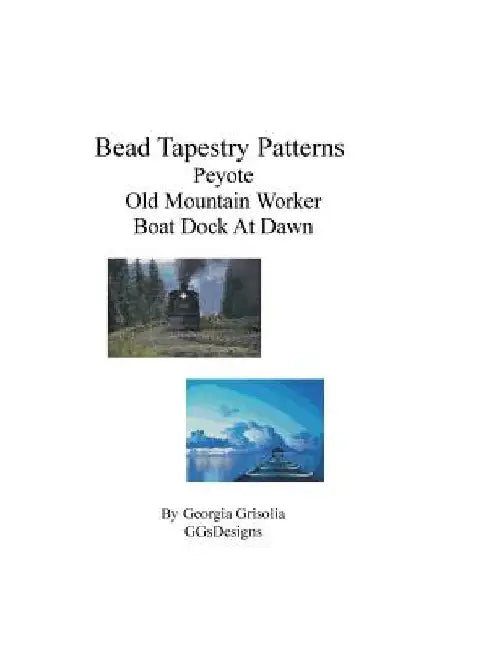 Bead Tapestry Patterns Peyote Old Mountain Worker Boat Dock At Dawn by Georgia Grisolia