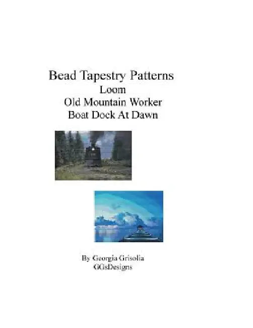 Bead Tapestry Patterns Loom Old Mountain Worker Boat Dock At Dawn by Georgia Grisolia