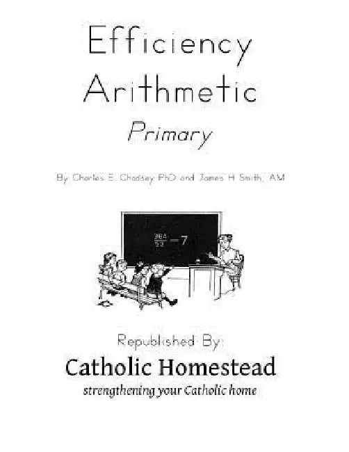 Effeciency Arithmetic, Primary by Charles E. Chadsey Phd