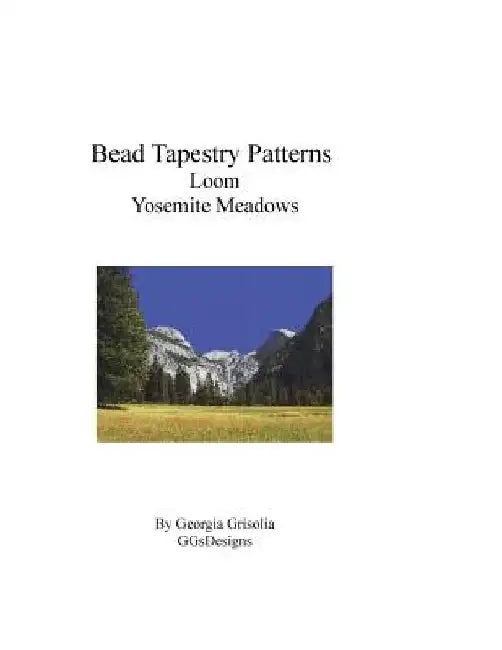 Bead Tapestry Patterns Loom Yosemite Meadows by Georgia Grisolia