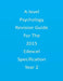 A-level Psychology Revision Guide For The Edexcel 2015 Specification Year 2 by Faye Carlisle