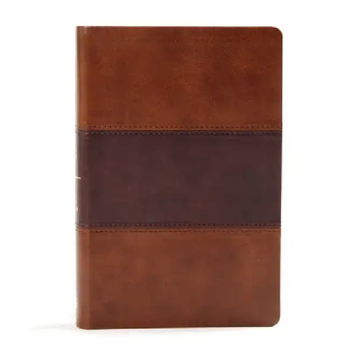 KJV Large Print Personal Size Reference Bible, Saddle Brown Leathertouch Indexed by Holman Bible Publishers