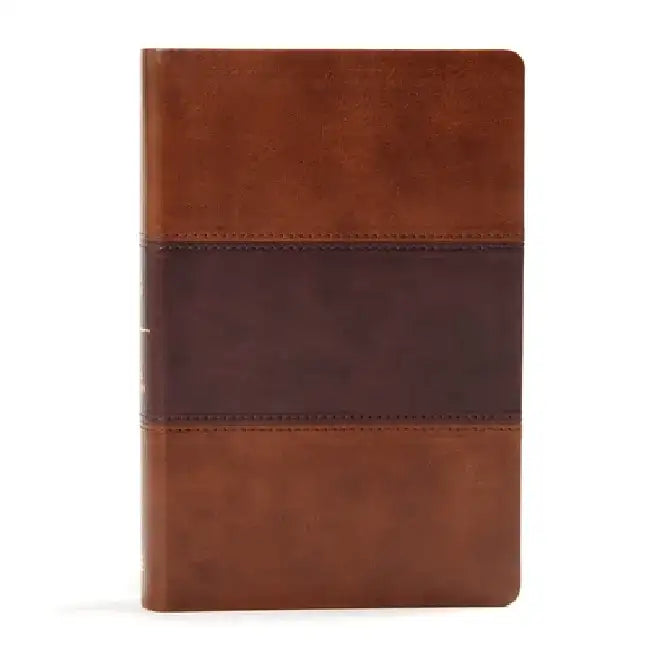 KJV Large Print Personal Size Reference Bible, Saddle Brown Leathertouch Indexed by Holman Bible Publishers