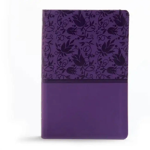 KJV Large Print Personal Size Reference Bible, Purple Leathertouch Indexed by Holman Bible Staff
