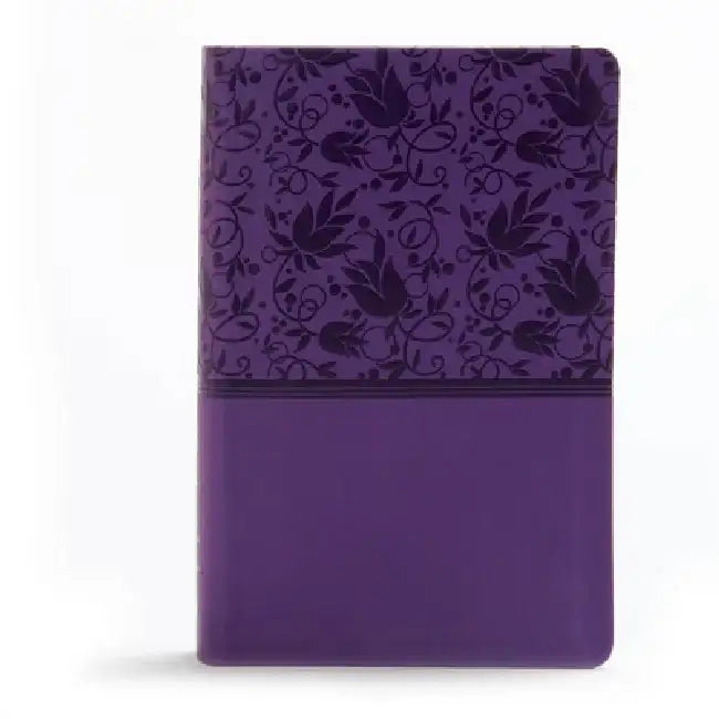 KJV Large Print Personal Size Reference Bible, Purple Leathertouch Indexed by Holman Bible Staff