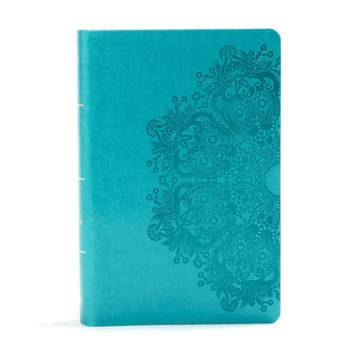 KJV Large Print Personal Size Reference Bible, Teal Leathertouch by Holman Bible Staff