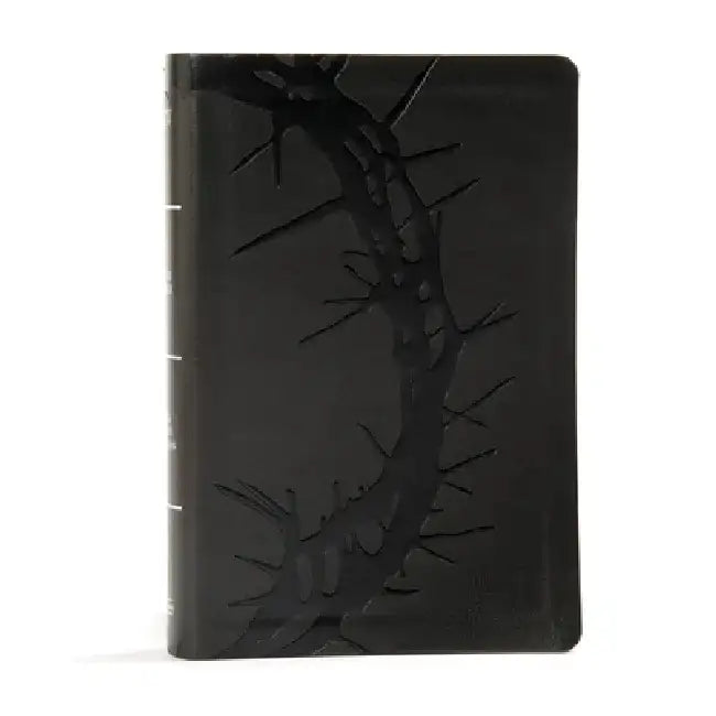 KJV Large Print Personal Size Reference Bible, Charcoal Leathertouch by Holman Bible Staff