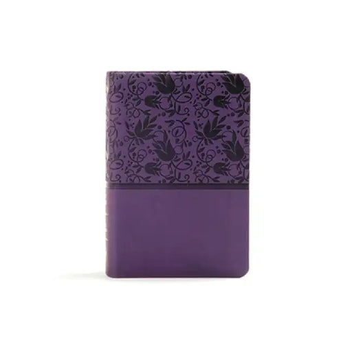 KJV Large Print Compact Reference Bible, Purple Leathertouch by Holman Bible Staff