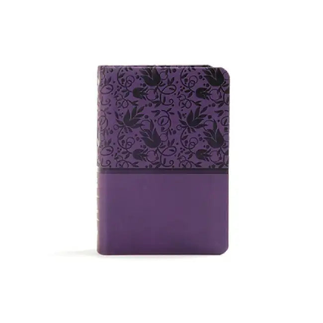KJV Large Print Compact Reference Bible, Purple Leathertouch by Holman Bible Staff