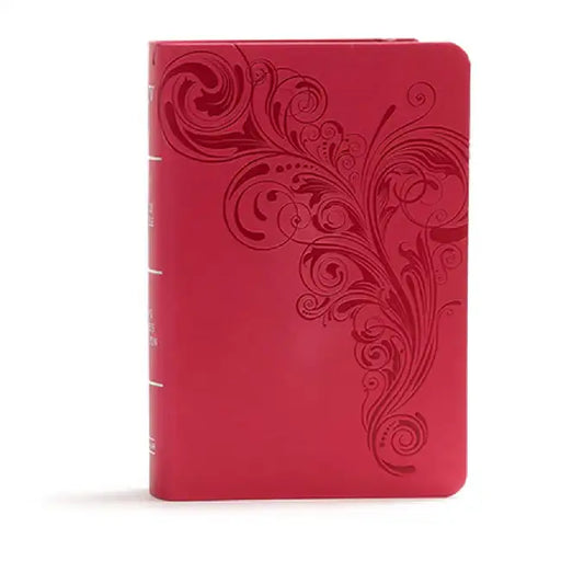 KJV Large Print Compact Reference Bible, Pink Leathertouch by Holman Bible Staff