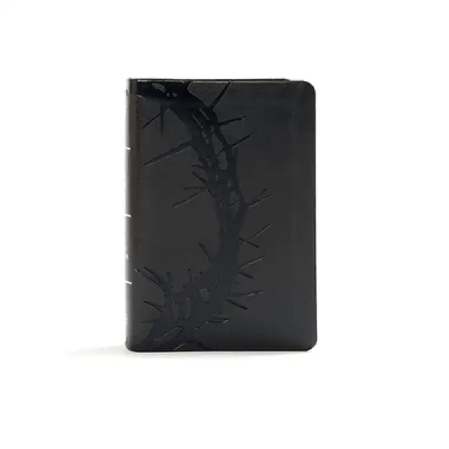 KJV Large Print Compact Reference Bible, Charcoal Leathertouch by Holman Bible Staff