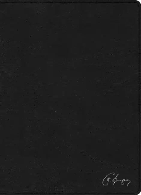 Rvr 1960 Biblia de Estudio Spurgeon, Negro Piel Genuina by B&h Español Editorial