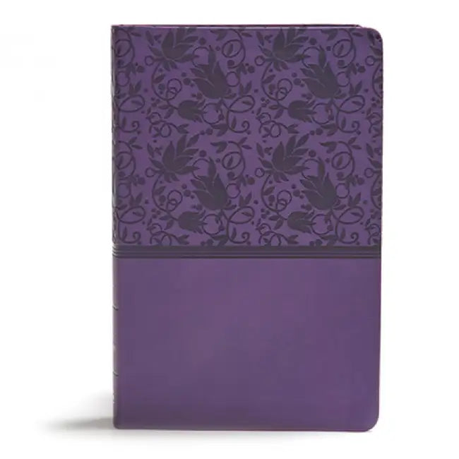 KJV Giant Print Reference Bible, Purple Leathertouch, Indexed by Csb Bibles by Holman
