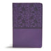 KJV Giant Print Reference Bible, Purple Leathertouch, Indexed by Csb Bibles by Holman