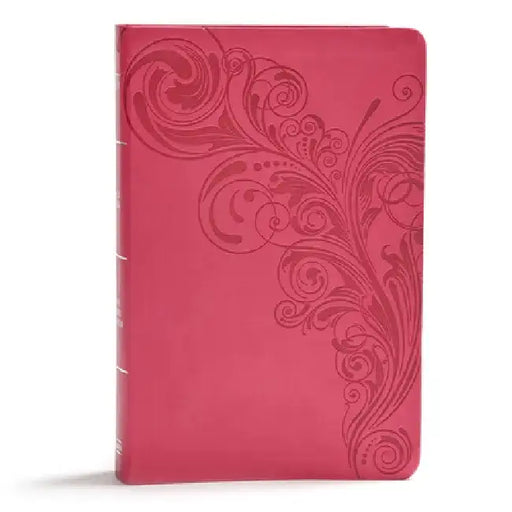 KJV Giant Print Reference Bible, Pink Leathertouch, Indexed by Csb Bibles by Holman